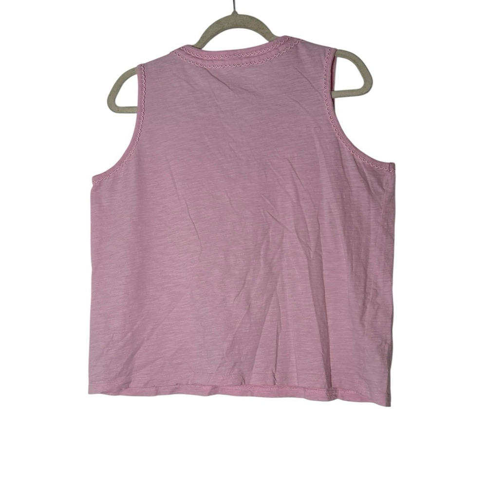 Boden Top Women's size US 10 Pink Sleeveless Essential Cotton Stretch Formal - Picture 3 of 8